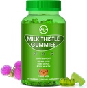 Mléko Thistle Gummies, Jaterní čistící žlab, organické jaterní detox doplňky pro muže a ženy - 60 Žvýkačky (60 Počet (balení po 1))