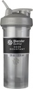 BlenderBottle Shaker Lahvička Pro Series ideální pro proteinové třesy a předcvičení, 28- Ounce, Smoke Grey