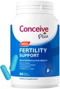 CONCEIVE PLUS Podpora plodnosti pro muže 124; Plodnost doplňky pro muže se zinem, vitamín C, E, Selen CLAN124; Motility Activitator Multivitamin pro Sperm zdraví a početní 124; 60 Caps pro 30 dní