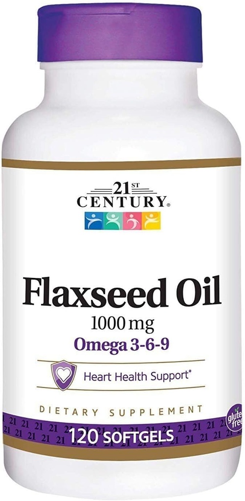 ikj Flaxseed Oil Omega 3-6-9 Dietní doplněk Softgels 1000mg 120 ct
