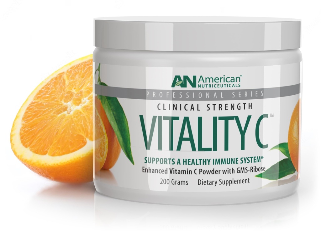 Americké nutricidy - Vitamin C Powder - dodatek pro imunitní podporu - přírodní, bez cukru - Non- Acidic - 4000mg