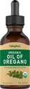 Piping Rock Oil of Oregano Organic Liquid Drops CLAS124; 2 fl oz CLAS124; s extra panenský olivový olej CLAS124; Bylinný extrakt dodatek CLAS124; Non- GMO, gluten zdarma