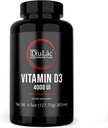 Dulàc - Vitamin D3 4000 IU dodatek, Promotes vápník a fosfor absorpce, podporuje kosti, zuby, svaly a imunitní systém, 365 Tablety, Vyrobeno v Itálii