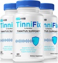 (3 Pack) Tinnifix Kapsle - Advanced Sluch Support Formule, Tinnifix pilulky pro udržení zdravého sluchu, Všechny přírodní Tinnifix pro kompletní ušní zdraví, Oficiální Tinni Fix Review (180 Kapsle)