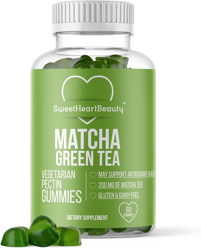 Matcha Green Tea Extract Gummy Vitamin s Green Tea Extract od Sweetie Beauty. Matcha Energy Gummies. Green Tea Detox a Cleanse. Vegan Friendly, gluten- Free a non-GMO. 1 měsíc dodávky.
