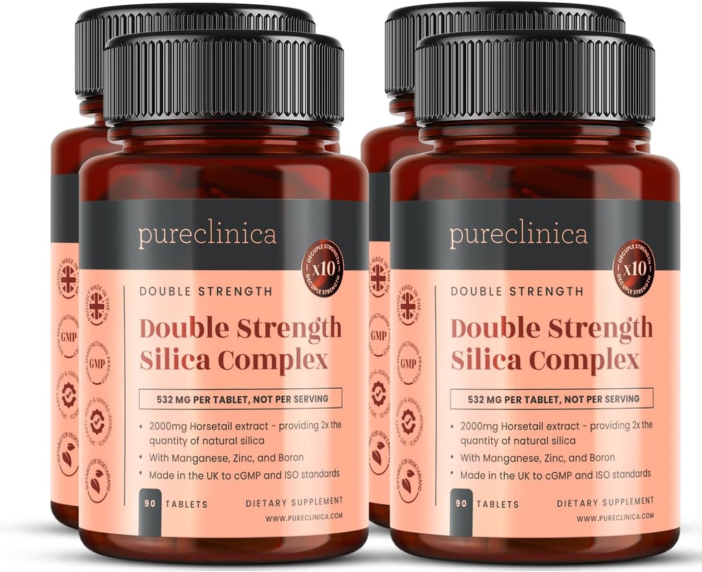 Dvoulůžkový Silica Complex - 12 měsíční dodávka! (2000mg Horsetail Extract x 360 tablet (4 láhve 90))
