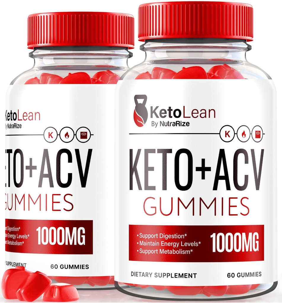 (2 Pack) Keto Lean Keto ACV Gummies, Keto + ACV Gummies, All Natural Apple Cider ocet 1000MG, ACV Keto Gummy dodatek, Keto Vitamíny, Oficiální Keto Plus ACV, KetoLean Recenze (120 Gummies)