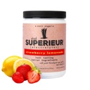 Superieur Electrolytes- Plant based Electrolyte Supplement w / Mořské minerály pro hydrataci a recovery- Keto Friendly, Non- GMO, Nulový cukr, Vegan Zdravý sportovní nápoj Powder- Jahodový Lemon (70 Serv)