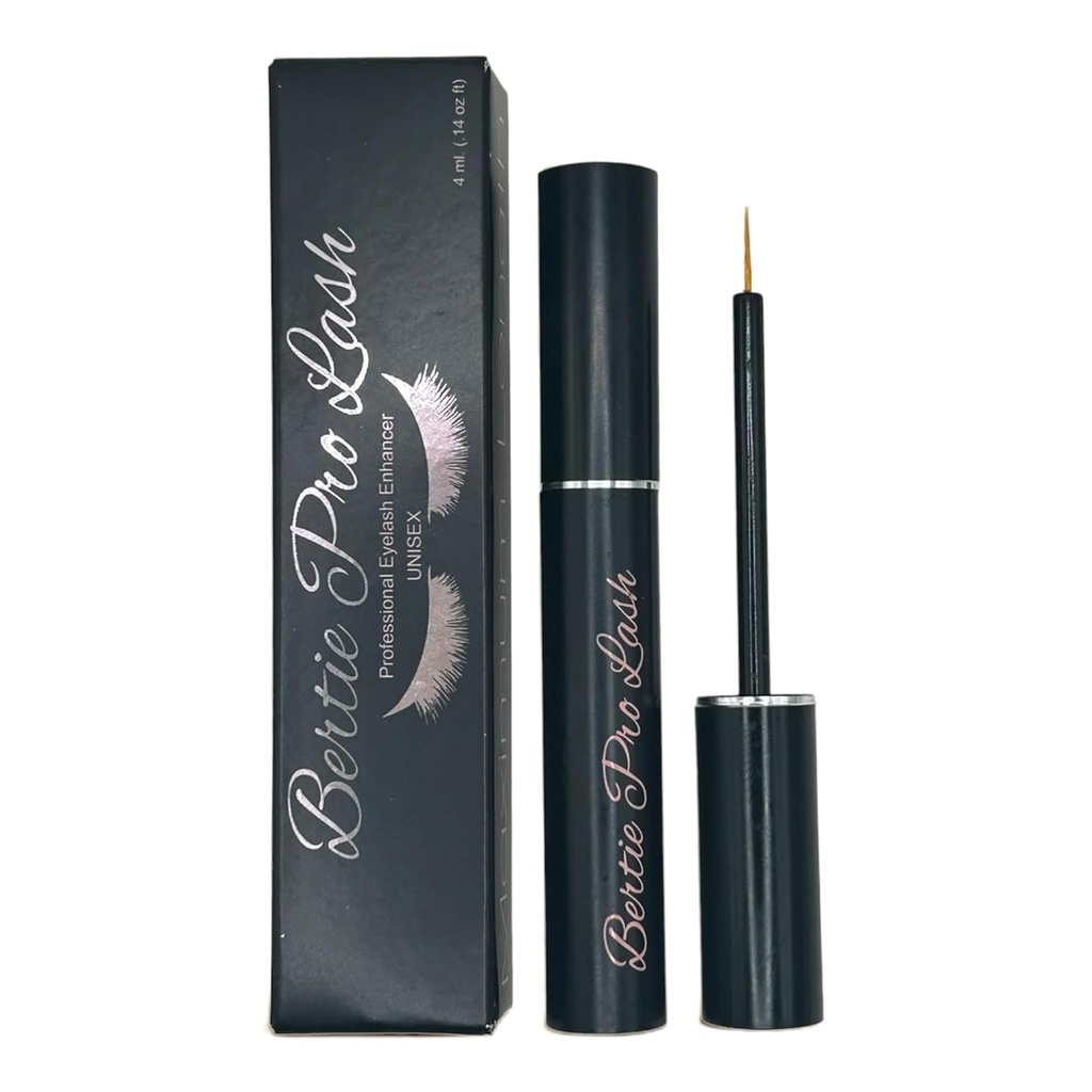 Bertie Pro Lash Enhancing Eyelash and Eyebrow Growth Hair Serum (4ml) Premium Make Up Vegan & Cruelty- Free Treatment for Natural Lishes, Extensions & Eyebrows.