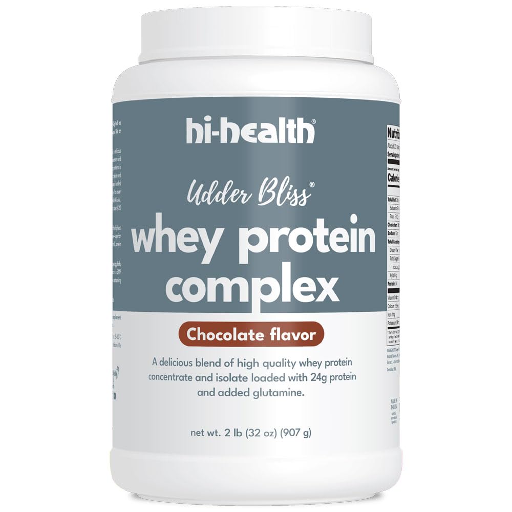 Hi- Health Ucorder Bliss Syrovátkový komplex prášku, směs biologicky dostupných syrovátkových proteinů koncentrátu a izolát s přidaným glutaminu, čokoláda (2 litry)