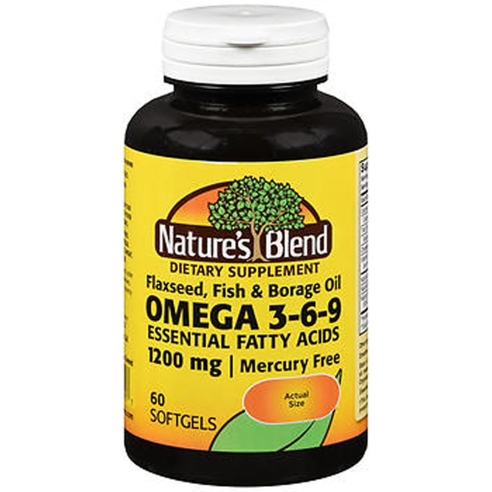 Nature 's Blend Omega-3-6-9 1200mg Softgels 60 Ct
