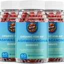 NYUM Nutrition ™ Organic KSM- 66 Ashwagandha Gummies, 3-Pack, Smíšené volně žijící bobule