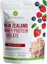 Antler Farms - 100% tráva Fed Nový Zéland Syrovátkový protein izolát, Smíšené Berry Flavor, 30 Služeb, 2 libry - Delicious, Studené zpracované, rychle absorbované, Keto Friendly, NO- Hormony, NO- GMO