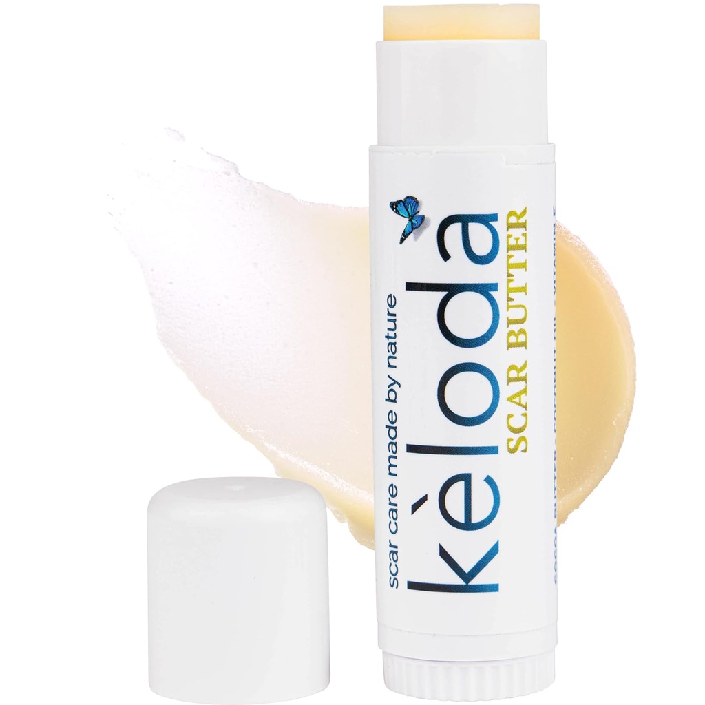 Keloid Jizva péče Butter Stick, Jizvy a Keloidy Léčba Balm, Pro Chirurgické Jizvy & Keloidy z Piercings, Stretch Marks, Acne, S anti- Scar kakao, Shea Máslo, Kokosový, a Jojobové oleje