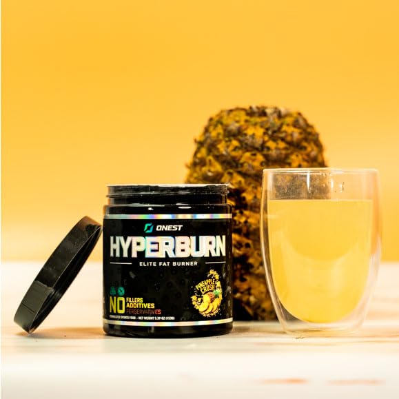 ONEST Hyperburn Fat Burner Powder - 153g (30 Služeb) Enhanced Energy Boost & Performance Supplement Metabolismus Booster & Sports Nutrition Powder pro muže a ženy