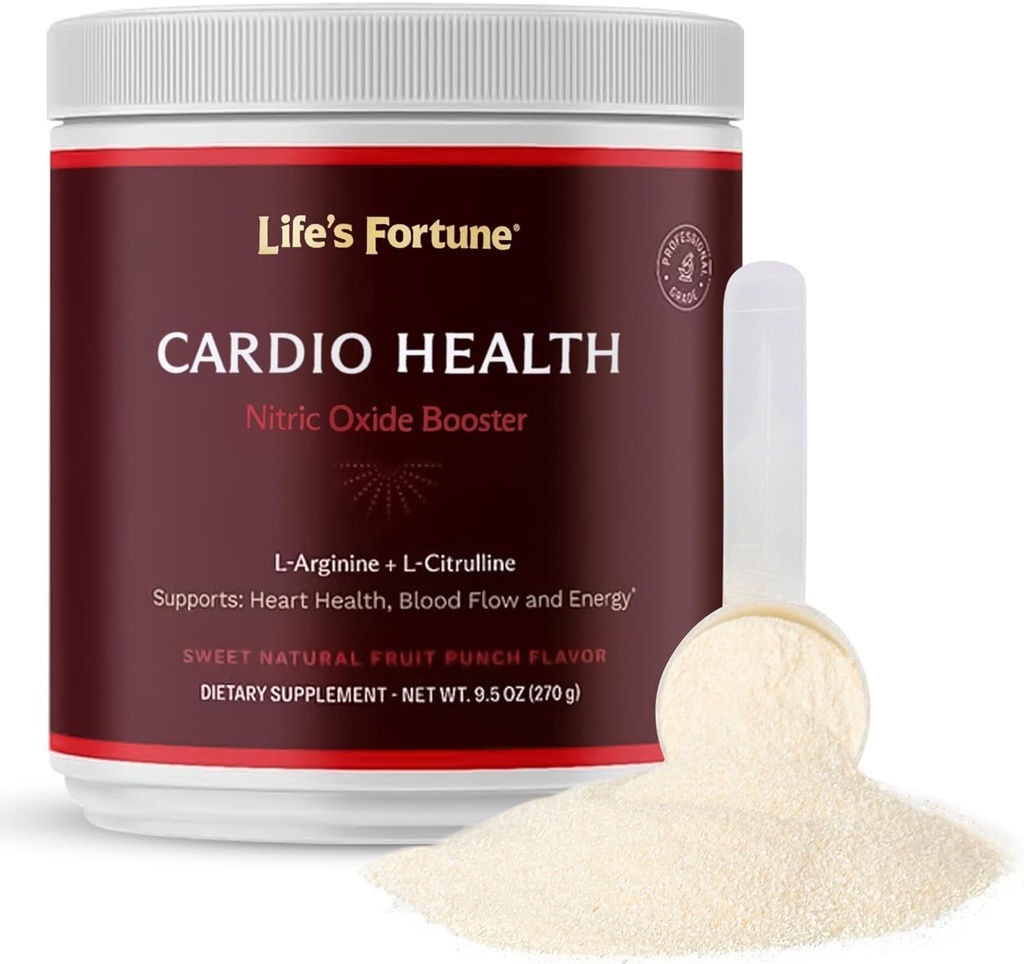 Life 's Fortune 5000mg L- Arginin dodatek Powder & 1000mg L- Citrulline, High Potency Nitric Oxide Health Booster, Vytrvalost, cvičení výkon, přírodní ovoce punč příchuť (20 Služeb)