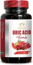 Bylinná kyselina močová - URIC Acid Formule Advanced Complex - Joint Supplement, Voda Retention pilulky pro ženy, Mléko Thistle Dodatek, Tart Cherry, Zelená káva Fazole, Granulát - 1 láhev