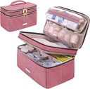 Medicine Storage Bag Pill Lahvička Pořadatel s přenosnou malé Pouch Travel Medikace Lahvička Pořadatel pro nouzové domácí první pomoc Krabice (červená)