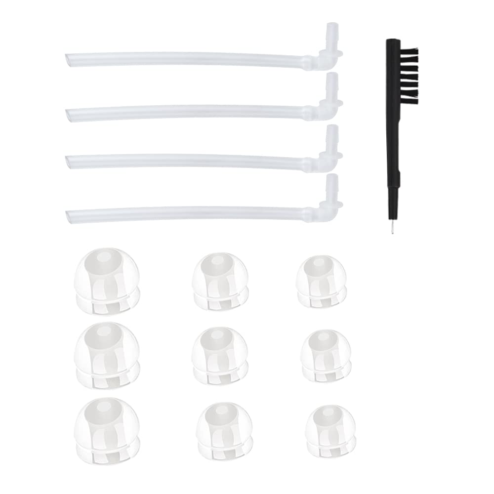 Univerzální BTE sluchátka Naušnice Sada - Obsahuje 9 Single-Layer Ušní Plugs, 4 Resound Trubs, a 1 Čisticí kartáč