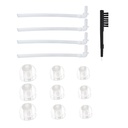 Univerzální BTE sluchátka Naušnice Sada - Obsahuje 9 Single-Layer Ušní Plugs, 4 Resound Trubs, a 1 Čisticí kartáč