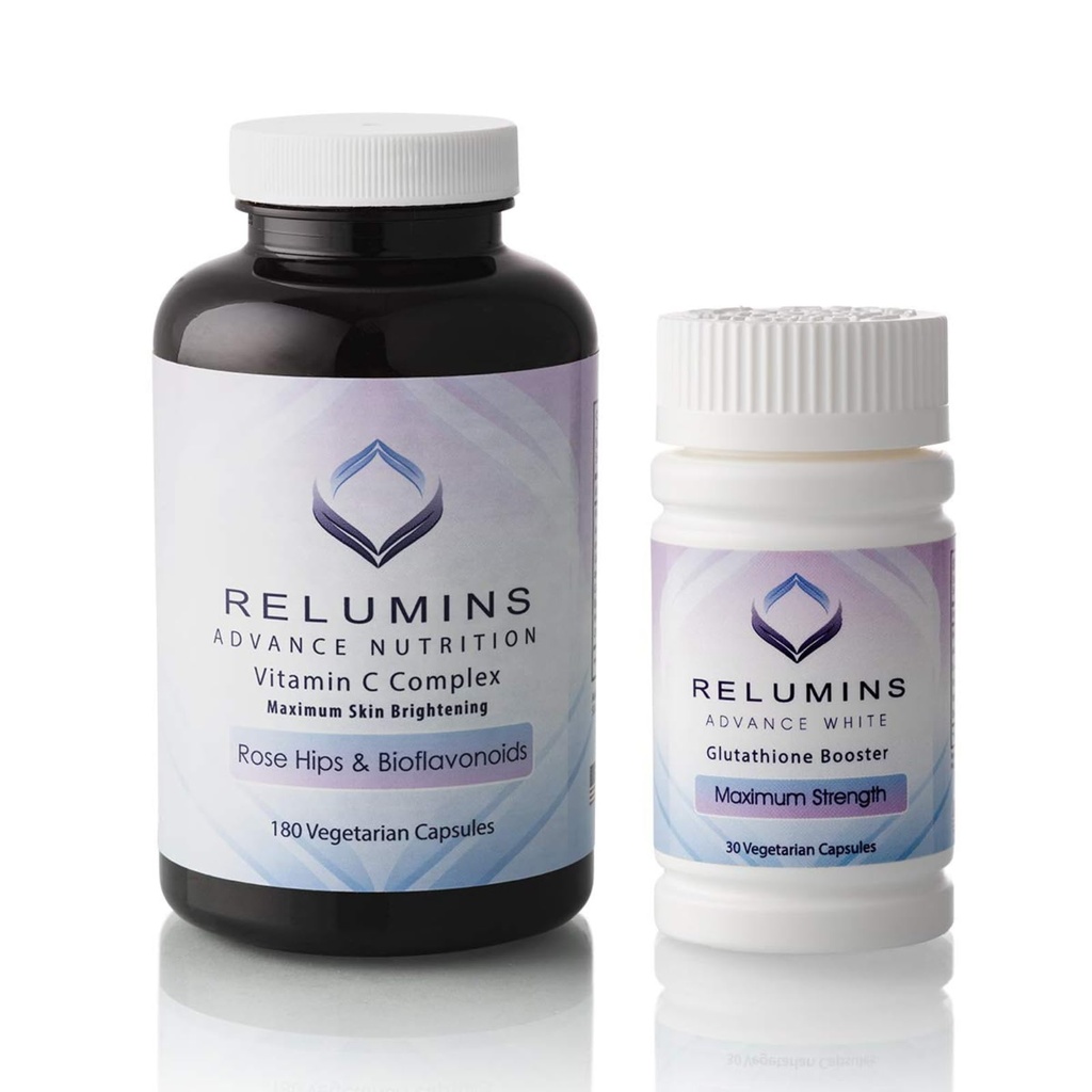 Relumins Advanced Vitamin C MAX Complex a Glutathione Booster Support Kapsle Set - Ultimate Booster Set