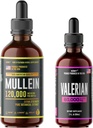 HERBIFY Bundle - Mullein Leaf Extract & Valerian Root Tincture - Podpora dýchání a nervové soustavy