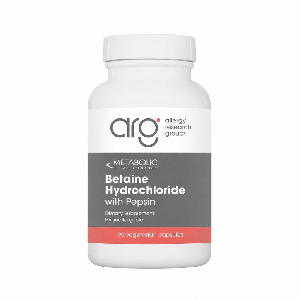 Metabolická údržba Betaine HCL + Pepsin Trávicí enzym - Protein Digestion + Gut Health Supplement (100 Kapsle)