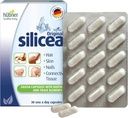 Hübner Original Silicea Gel One a Day Kapsle pro vlasy, kůži, nehty, a Connective Tissue, Pure Koloidní silica Gel Formule, No Additives or Preservatives, 30 Servings