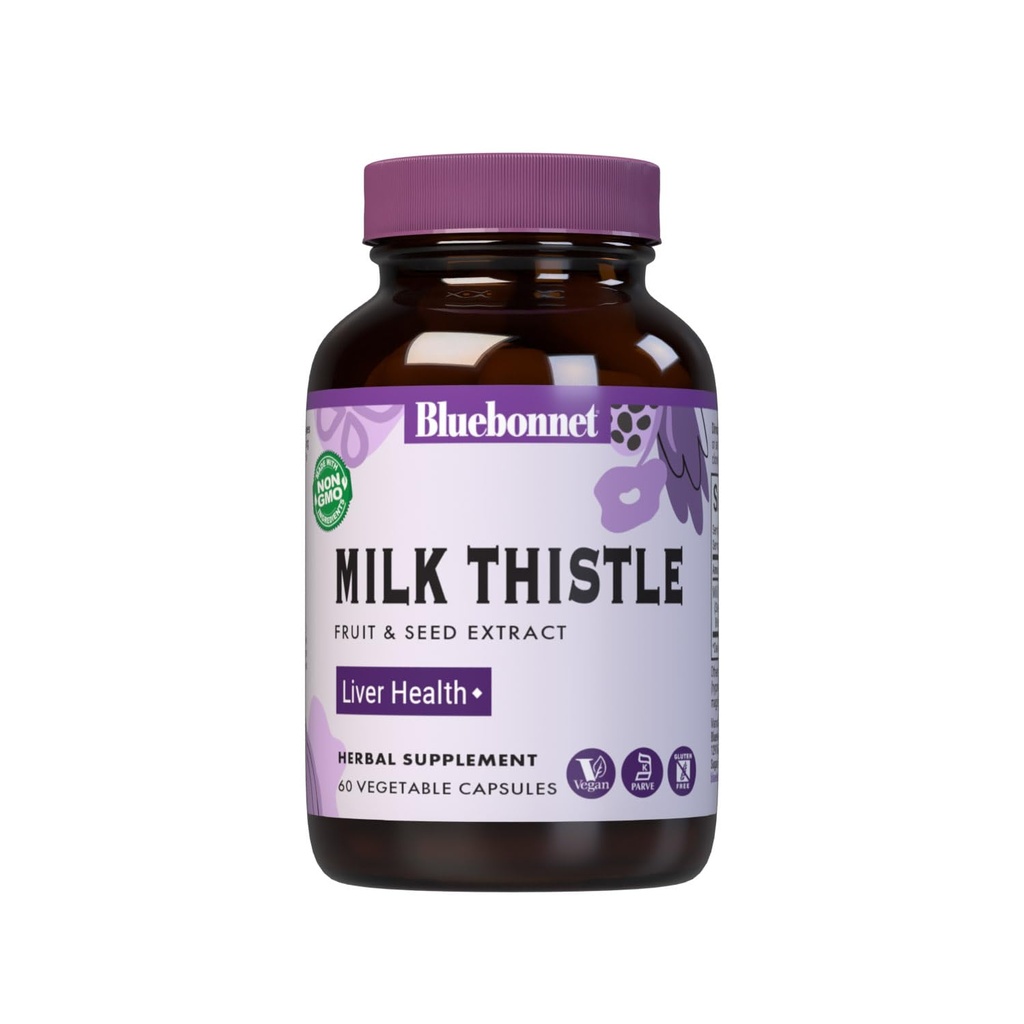 BlueBonnet Milk Thistle Ovoce a Seed Extract Dodatek, 60 Počet