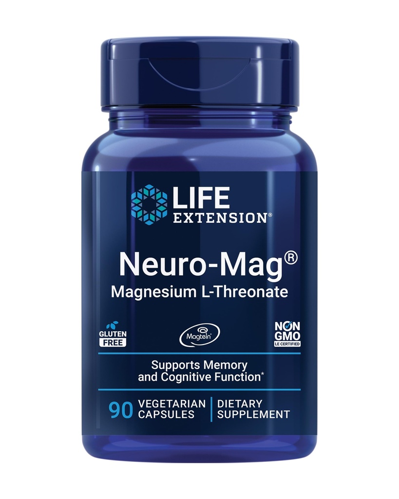 Life Extension Gama E Smíšené Tokoferoly & Tokotrienoly 60 Softgels a Neuro- mag Magnesium L- threonát 90 Vegetariánské kapsle Bundle