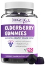 Sambucus Elderberry Gummies for Kids - Kids Imunosupport Gummies with Black Elderberry Vitamin C and Zinek for Daily and Seasonal Wellness - Vegan Non- GMO & Lab Ověřeno (3 měsíce dodávky)