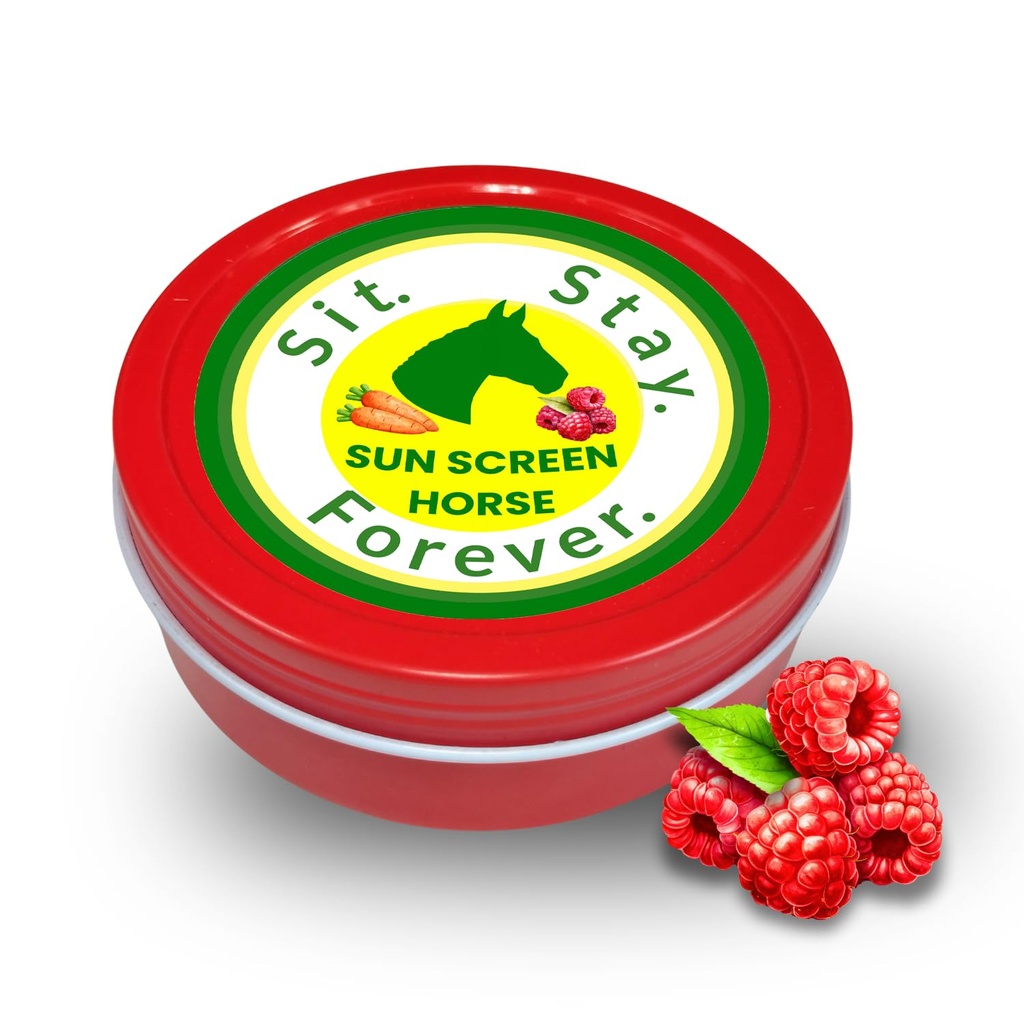 Sit Stay Forever Organic Sunscreen & Moisturizer for Horses, Sluneční plášť, Ochrana proti slunci pro nos a citlivá pleť, Sluneční blok pro koně, Zinc Free, Equine Sunscreen, Equine UV ochrana, 4 oz