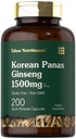 Tahoe Nutritionals Korean Panax Ginseng Extract 1500 mg 600mg 124; 200 Kapsle 124; dodatek pro muže a ženy 124; Non- GMO a gluten zdarma
