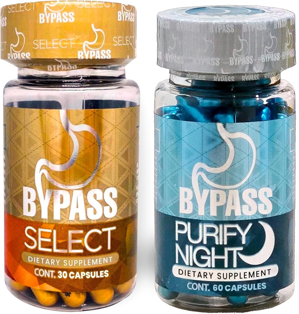 Generický Bypass Duo Select & PURIFY - Quemá grafa de día y de Noche (Select 30caps) - (očistit 60caps), modrá a zlatá