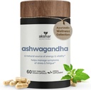 Akshar Ayurveda - Ashwagandha Kapsle s Ashwagandha Root Extract and Powder - Adaptogenic Herbal Support for Stress, Mood, Energy & Vitality - Vegan Cruelty- Volný Ashwagandha doplňky (60 Počet)