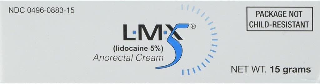 LMX5 Lidokain Pain Relief Cream, 15g Tube - Topical, Fast Acting, Long Lasting use for Cuts, Scraps, Sunburn, Bites