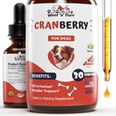 Cranberry Supplement for Dogs - Dog UTI Treatment - Dog Cranberry Supplement - Cranberry pro psy - Dog UTI - UTI Léčba psů - UTI Psi - 1 fl oz - Bacon Flavor