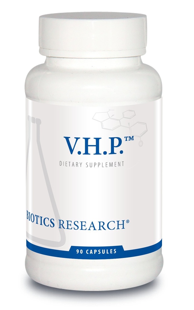 Biotics Research V.H.P. - Valerian, Chmel, Passionflower, GABA, Anxiolytický, Relaxační Formule, 90 Kapsle