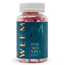 OEEG Vlasy Kůže a nehty Gummies - Podporuje zdravé vlasy - Vegan biotin vitamíny pro ženy a muže podporuje rychlejší růst vlasů, Silnější nehty, Zdravá kůže, Extra síla (1)