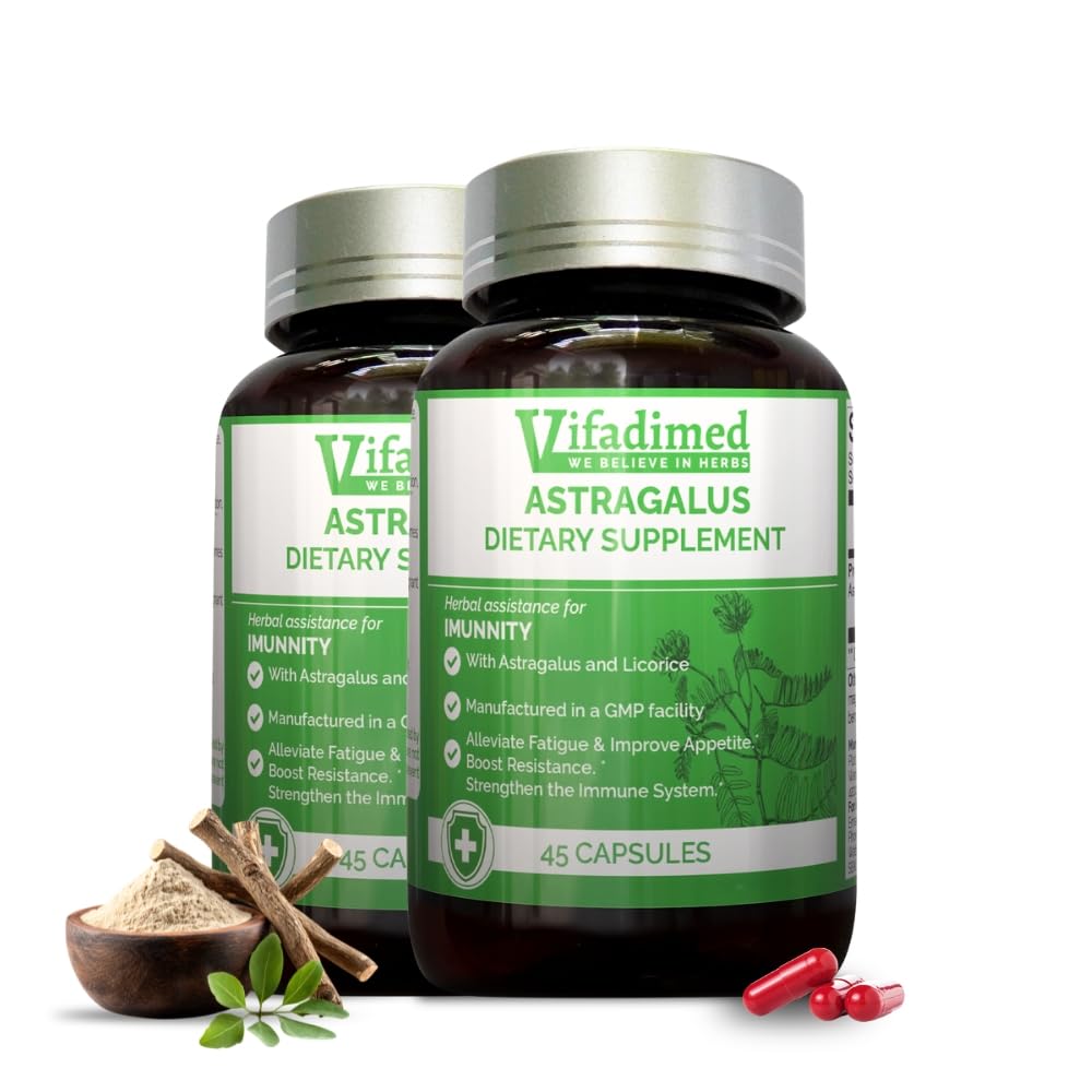 Astragalus - Astragalus Root, HuangQi Capsule, Huang Qi Liu Yi Tang, čínské Byliny, imunita, potrava. Tělesná únava, závrať, krevní potížista 2 krabičky