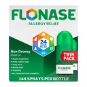 Flonáza Alergie Relief Nasal Spray, 24 hodin Non Drowsy alergie Medicine, Metered Nasal Spray - 144 Spray (Pack of 2) - Podzim a sezónní alergie Relief
