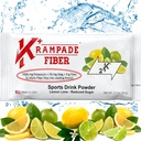 Krampade Fiber Supplement Electrolytes Powder - 9g Prebiotický Fiber + 2000mg doplněk draslíku + hořčík 124; Relief 124; Hydratační pakety 124; Digestivní podpora zdraví