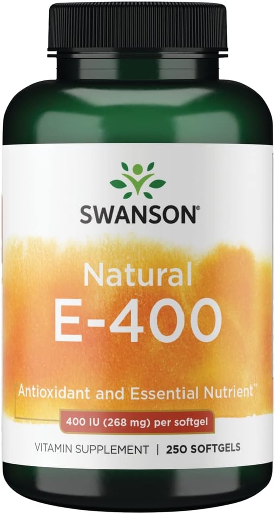 Swanson Natural Vitamin E 400 Iu (268 miligramů) 250 Sgels