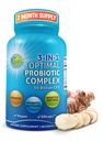 Probiotika s trávicími enzymy a prebiotika pro ženy a muže - 3- in-1 Vegan Probiotic Prebiotic Multi enzyme Complex for Gut Health - Maximální absorpční zpoždění - Uvolnění kapsle