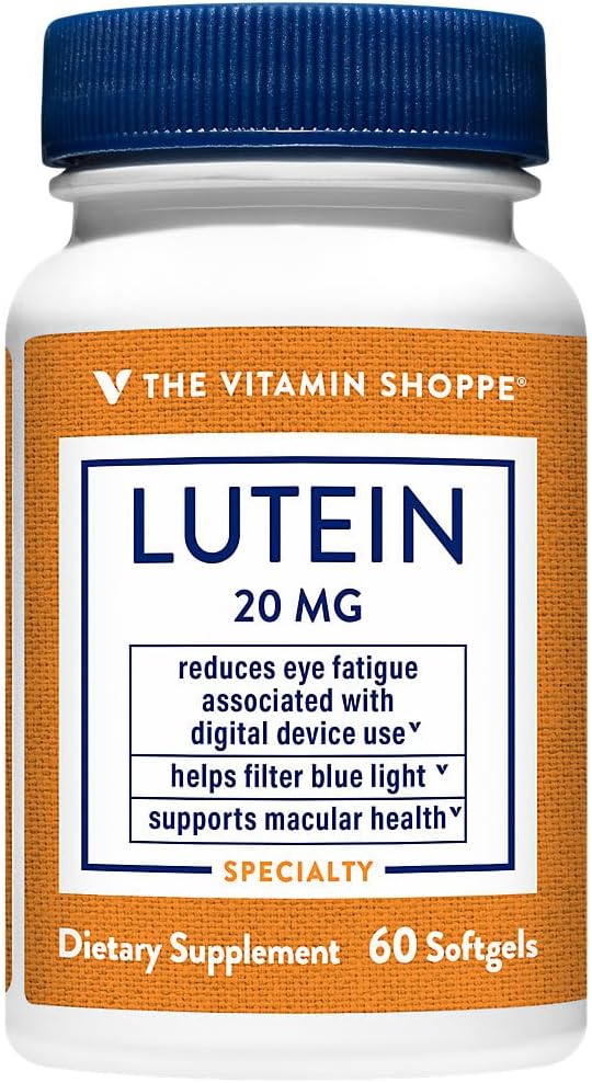 Vitamin Shoppe Lutein 20 MG (60 Softgels)