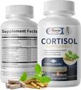 Cortisol doplňky pro ženy a muže, Cortisol Manager s hořčíkem, Ashwagandha, Rhodiola, L- Theanine, Balanced Cortisol úrovně pro nálady, Focus, Zzz Podpora