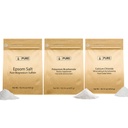 Čisté původní složky draslík Bikarbonát, chlorid vápenatý, & Epsom Salt Bundle, (1lb) Potraviny bezpečné, čištění a vaření
