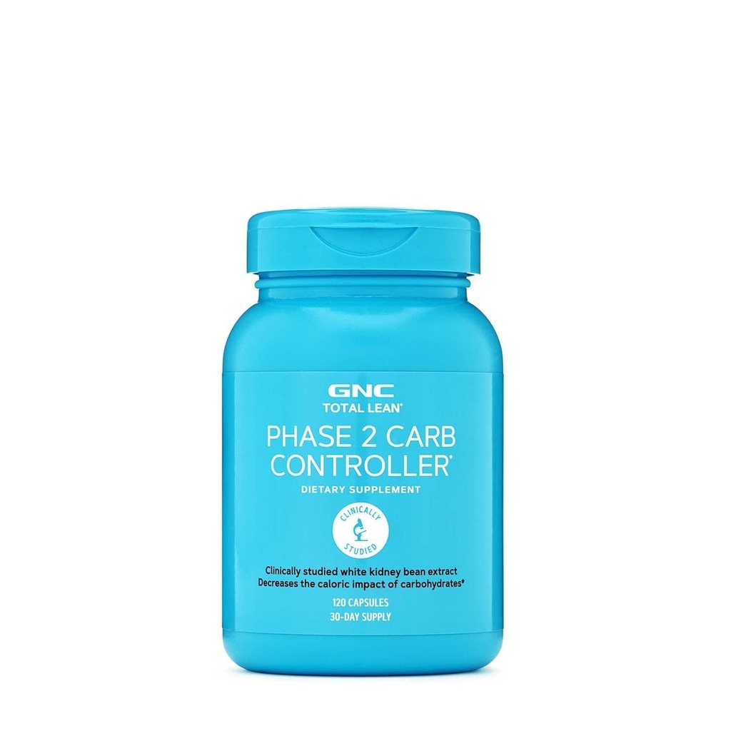 GNC Total Lean fáze 2 Carb Controller, Snižuje vliv kalorií z karbohydrátů, 120 Kapsle