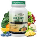 MoxyVites Quercetin s Bromelain 500mg Dodatek - Bioactive Phytosome Complex, Pure Organic All Food Seasonal Support, Antioxidant, 20X Absorpce & Biologicability- 120 Caps