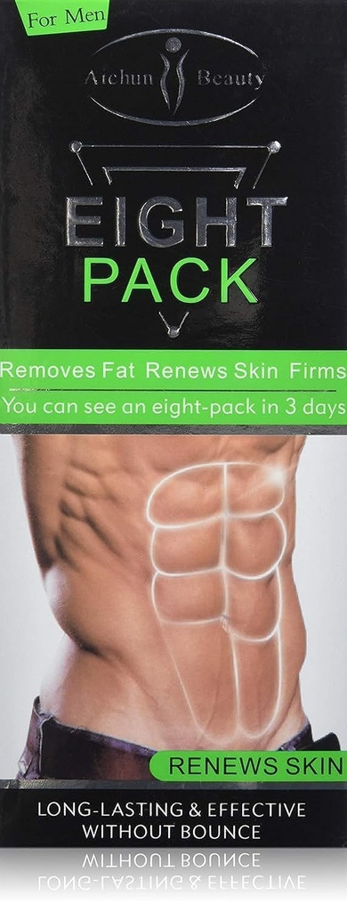 AICHUN BEAUTY osm balení pro muže silný Waist Mangly Torso hladké linky Press Fitness Břišní pálení svalnatý tuk Odstranit reews kůže hubnutí hubnutí krém 170g